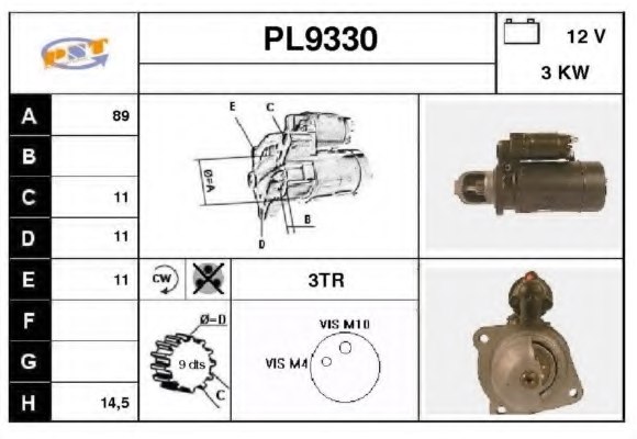 SNRA PL9330 Starter